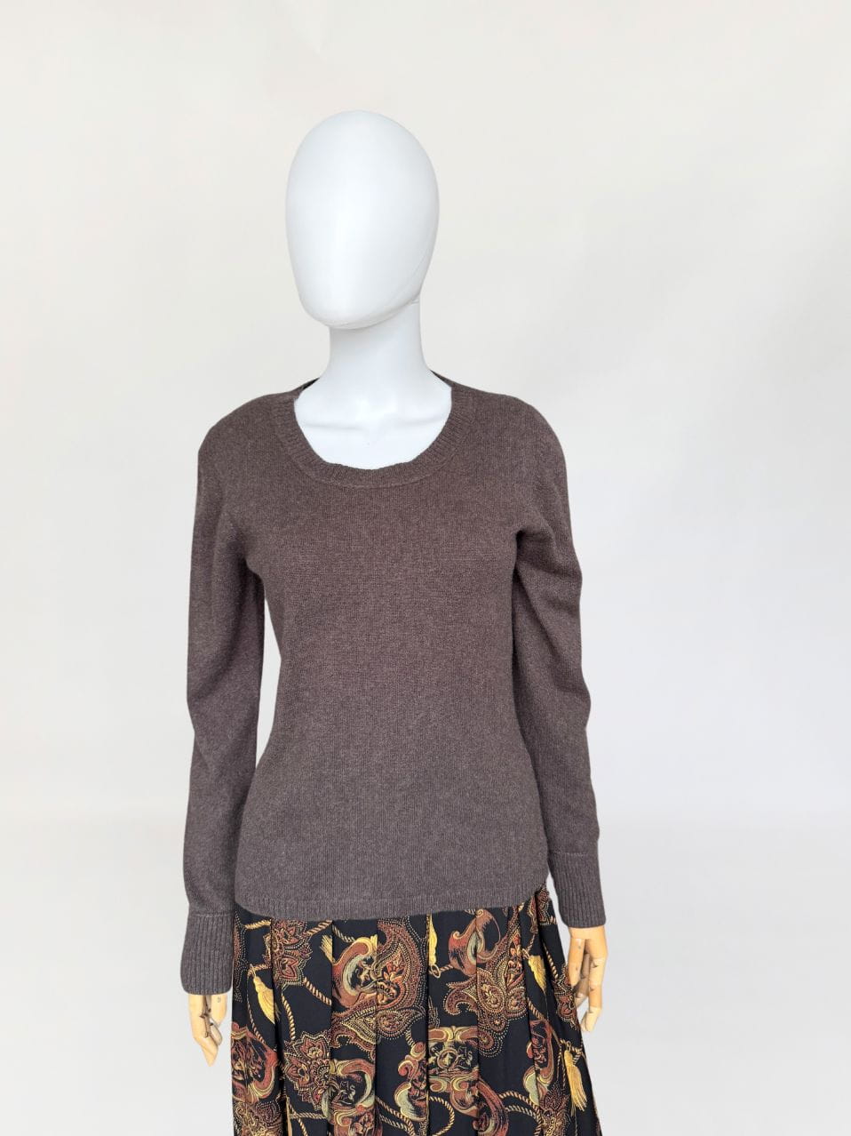 Czekoladowy sweter 100% kaszmir