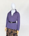 Włoski sweter fiolet 100% kaszmir