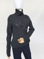 Gruby włoski sweter vintage 100% kaszmir