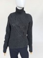 Gruby włoski sweter vintage 100% kaszmir