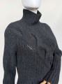Gruby włoski sweter vintage 100% kaszmir