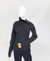 Gruby włoski sweter vintage 100% kaszmir