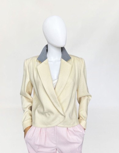 Valentino wełniana pudełkowa marynarka vintage 90's