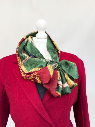 Renato Balestra jedwabna duza chusta vintage