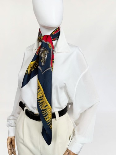 Włoska apaszka vintage royal print