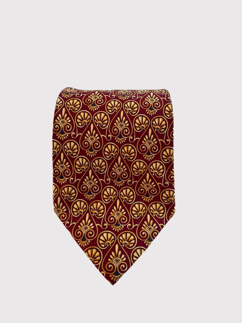 Roccobarocco jedwabny krawat vintage 