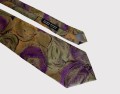 Jedwabny włoski krawat w barwne mazaje