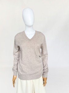 Beżowy sweter 100% kaszmir