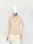 Rozpinany sweter z kołnierzem 100% kaszmir