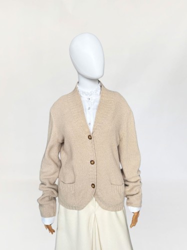 Max Mara rozpinany sweter wełna, kaszmir, angora