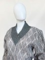 Sweter vintage 80's moher, wełna