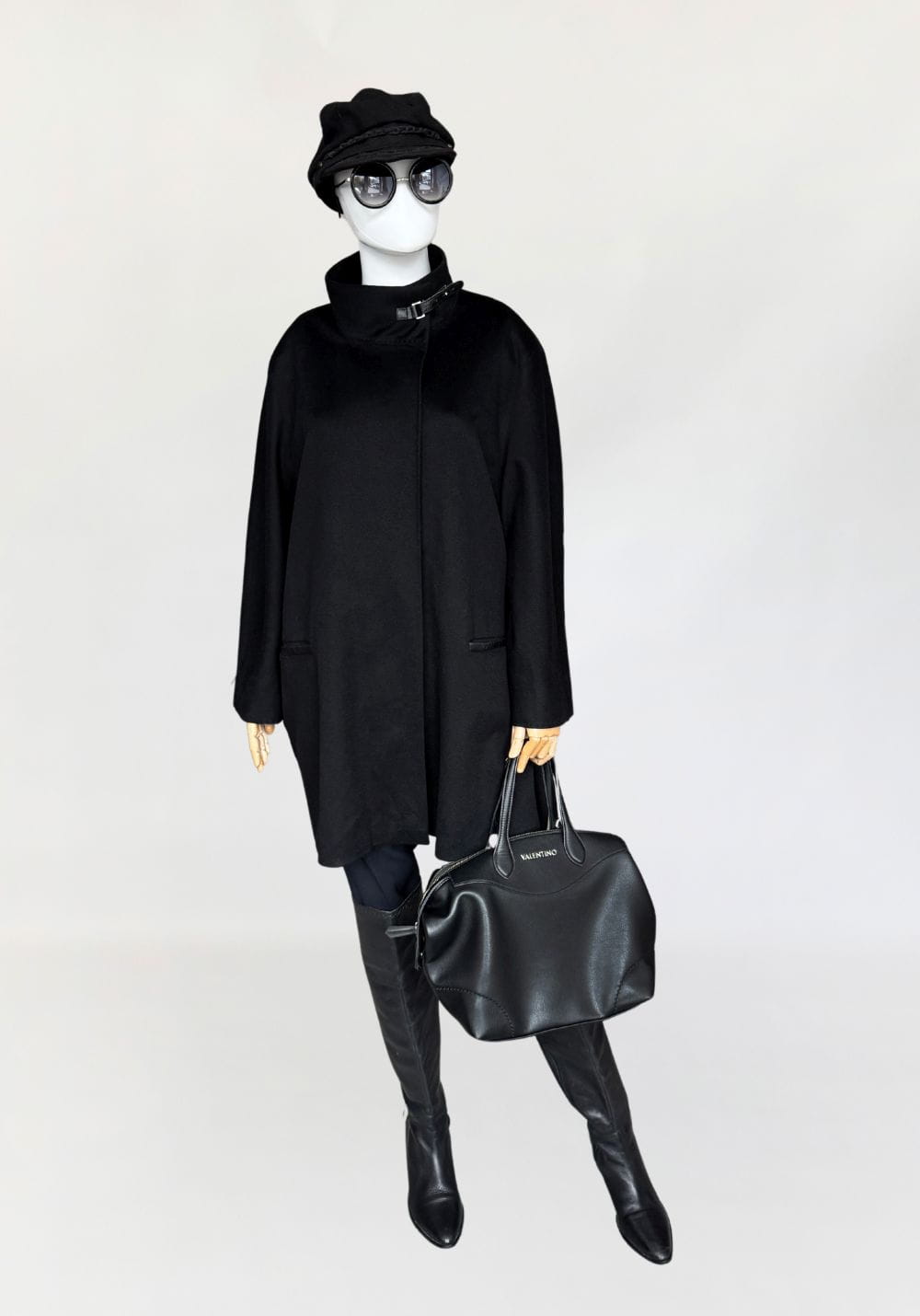 Marina Rinaldi minimalistyczna wełniana kurtka 