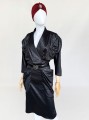Drapowana sukienka vintage 80's