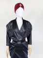Drapowana sukienka vintage 80's