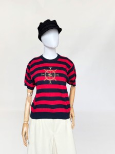 Burberrys marynistyczny sweter vintage 90's