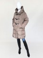 Max Mara pikowany puchowy płaszcz