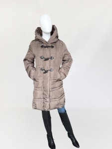 Max Mara pikowany puchowy płaszcz