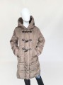 Max Mara pikowany puchowy płaszcz