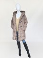 Max Mara pikowany puchowy płaszcz