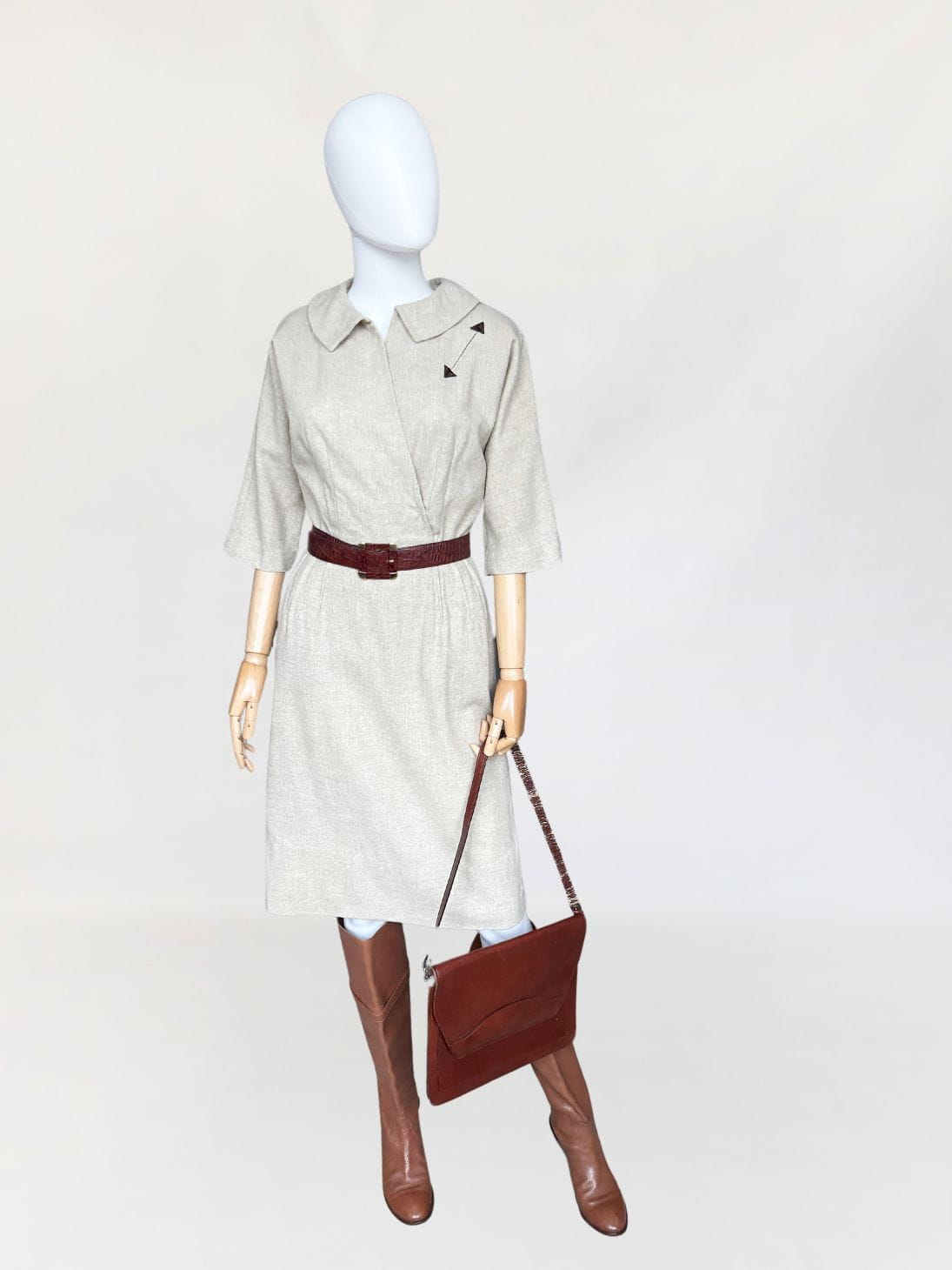 Wełniana sukienka vintage 60's