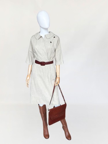 Wełniana sukienka vintage 60's