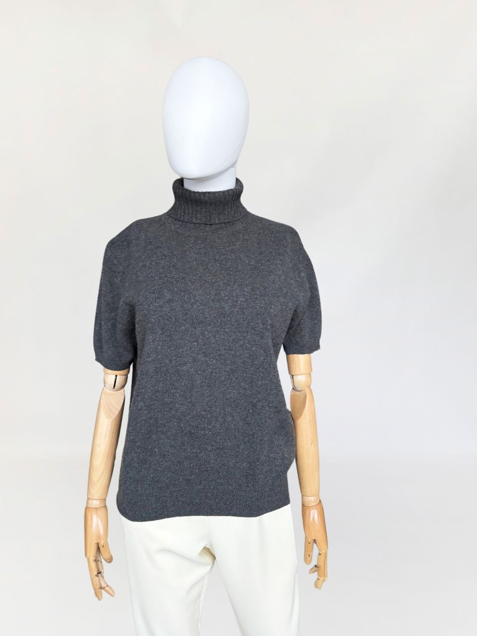 Sweter z golfem 100% kaszmir
