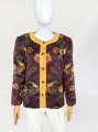 Jedwabna marynarka vintage 80's power shoulder