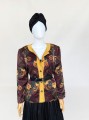 Jedwabna marynarka vintage 80's power shoulder