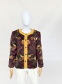 Jedwabna marynarka vintage 80's power shoulder