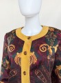 Jedwabna marynarka vintage 80's power shoulder