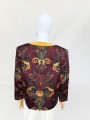 Jedwabna marynarka vintage 80's power shoulder