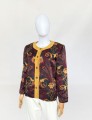 Jedwabna marynarka vintage 80's power shoulder
