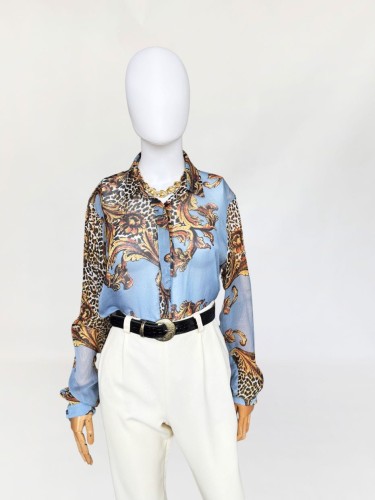 Liu Jo jedwabna koszula w barokowe wzory