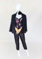 Jedwabny biżuteryjny top vintage 90's
