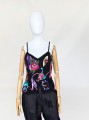 Jedwabny biżuteryjny top vintage 90's