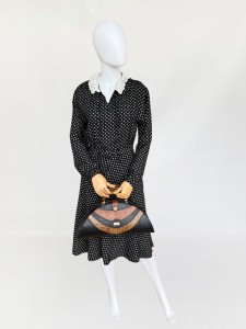 Peggy Lane sukienka vintage w drobne wzory