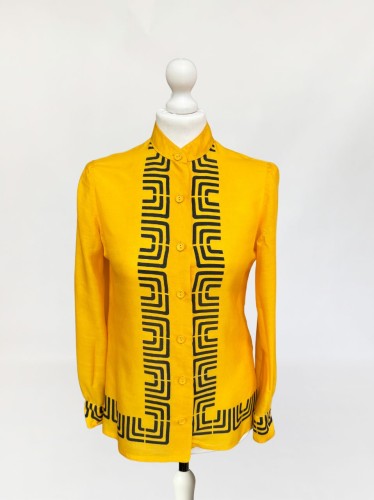 Lanvin jedwabna koszula vintage 60's/70's