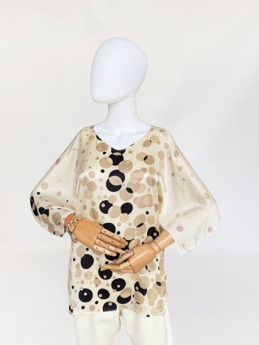 Max Mara jedwabna bluzka we wzory