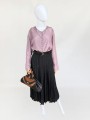 Wełniana czarna sukienka vintage 60's