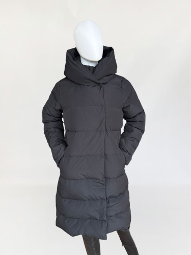 Hallhuber pikowany puchowy płaszcz zimowy z kapturem