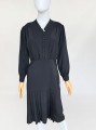 Czarna sukienka vintage z lat 30-stych