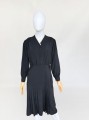 Czarna sukienka vintage z lat 30-stych