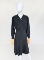 Czarna sukienka vintage z lat 30-stych
