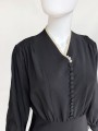 Czarna sukienka vintage z lat 30-stych