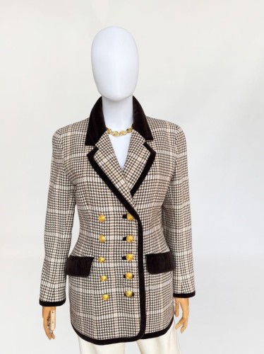 Fontana Couture unikatowa wełniana marynarka vintage 80's/90's