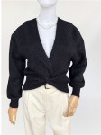 Czarny sweter vintage z moheru