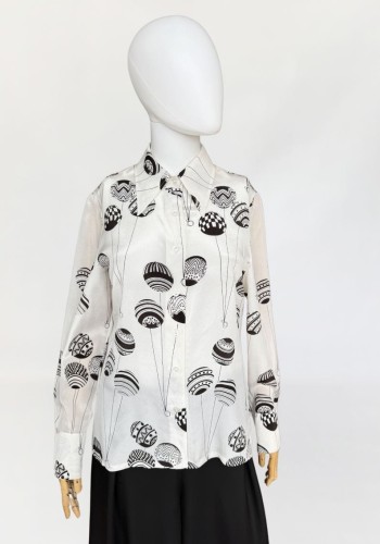 Louis Feraud koszula we wzory vintage 70's