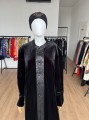 Aksamitny płaszcz w orientalnym stylu plus size