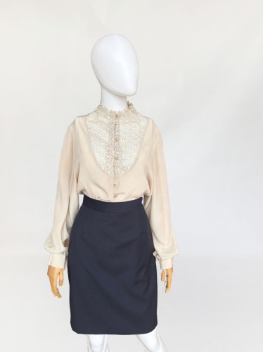 Alberta Feretti ołówkowa wełniana spódnica