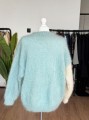 Moherowy sweter vintage pingwiny